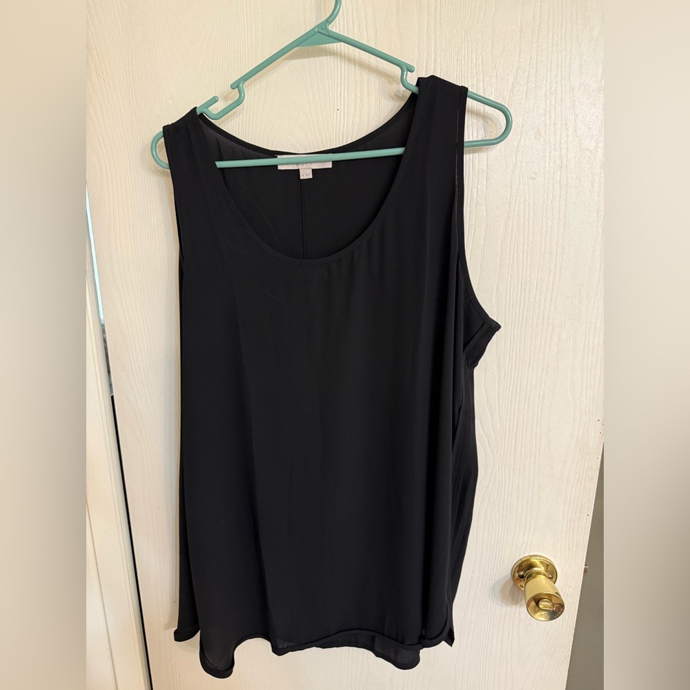 LOFT black tank tunic size XL